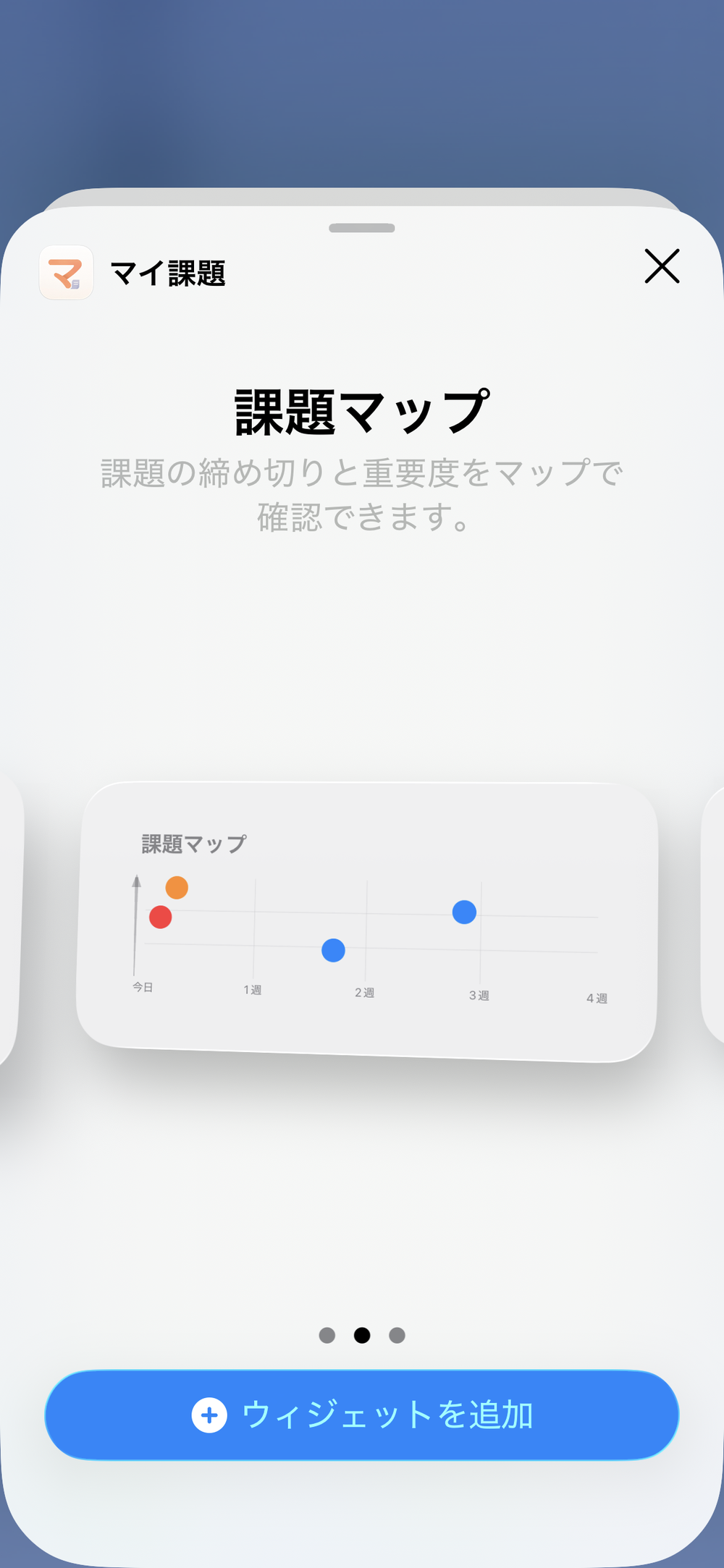 課題マップ Medium Widget